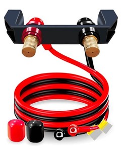 Heavy Duty Battery Jump Post Kit Remote Battery Jumper Terminals W/Cable & Mount