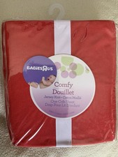 Babies"R"Us Cotton Jersey Knit Red Fitted Crib Sheet Solid Children's Style
