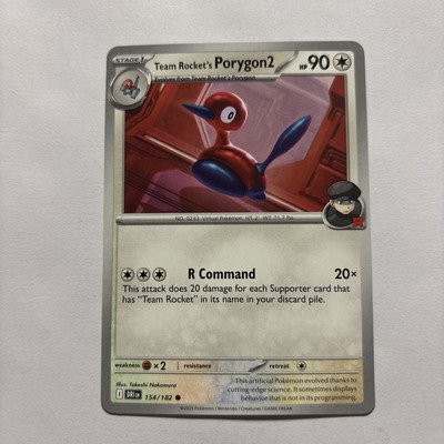 Team Rocket's Porygon2 154/182 Sv10: Destined Rivals Regular | eBay