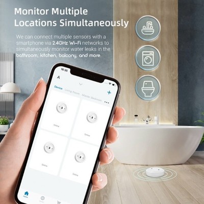Smart Wireless Wasserlecksucher für ZigBee kompatibel Haus Hochwasserdetektion
