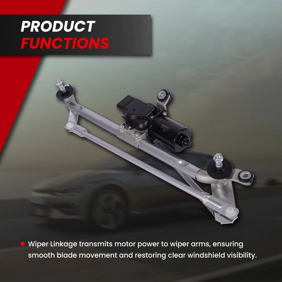 Wiper Linkage & Motor Assembly Fit Chevrolet Malibu Pontiac G6 Saturn Aura New - Image 3 of 4