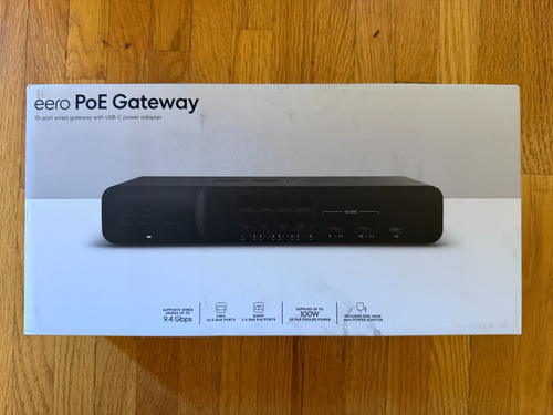 EERO 9.4 Gbps 10 Port PoE Mesh Network Gateway Switch - U021121 - NEW - OPEN BOX