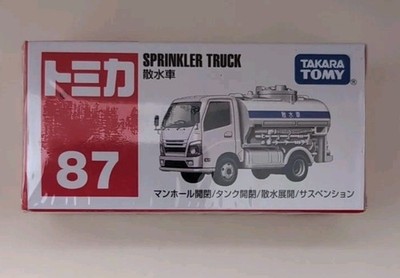 Takara Tomy Tomica #87 Sprinkler Truck Diecast Model Car Scale 1/64 New