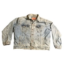 VTG 90s Levi  s 70699-0389 Flannel Lined Denim Trucker Jacket USA Made XL Men