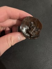 Hand Carved Wooden Netsuke Frogs Climbing Bowl Boxwood Figure