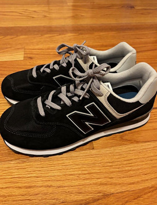 New Balance 574 ML574EVB Core Pack Black/White Lace-Up Low Top Mesh Sneaker