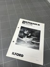 VINTAGE CAMERA BROCHURE OWNERS MANUAL PHOTO PHOTOGRAPHY ILFORD FILM TECH INFO