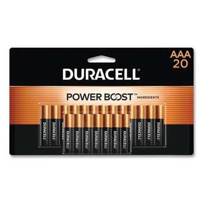 Duracell Power Boost CopperTop Alkaline AAA Batteries, 20/Pack