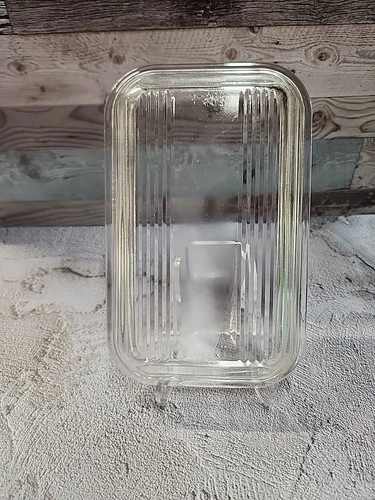 Vintage Pyrex 502-C Glass Ribbed Refrigerator Dish Lid Only
