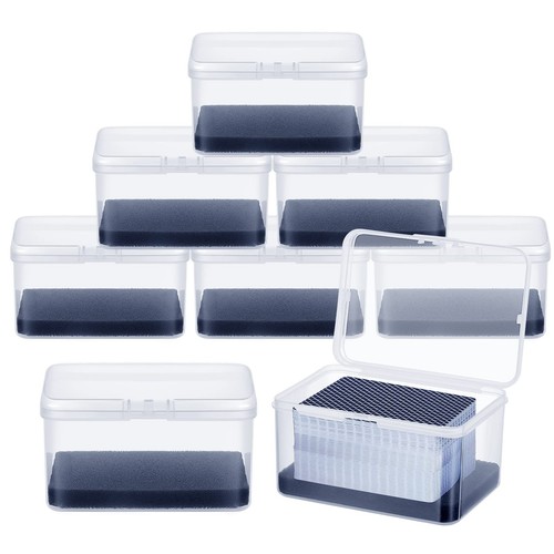 8 Pcs Plastic Card Case Boxes Clear Plastic Playing Card Holder Standard Play...