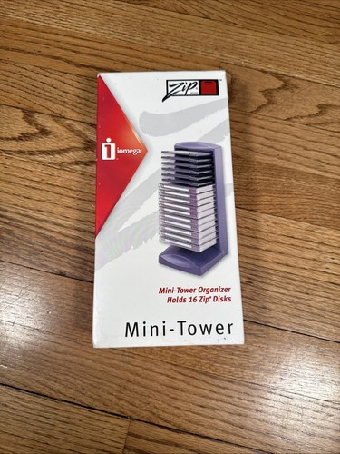Brandneu Iomega Reißverschluss Mini-Tower Organizer - hält 16 Reißverschluss 100MB Festplatten