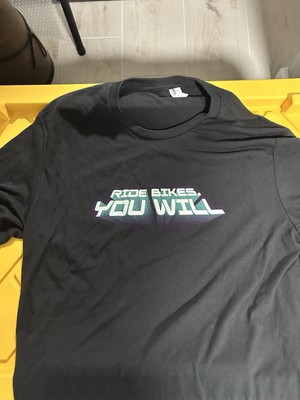 RIDE BIKES YOU WILL STAR WARS YODA Black L Tshirt MEN'S BRAND NEW TREK
