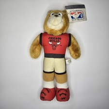 Vintage 1993 Chicago Bulls Mascot Teddy Bear With Tags