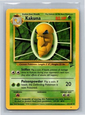 Kakuna 047/130 Base Set 2 Uncommon LP