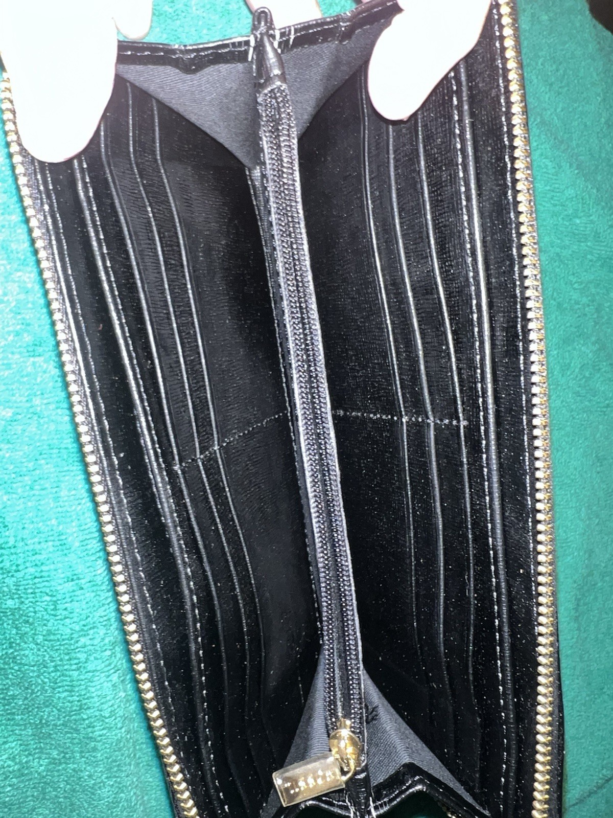 Fosssil Patchwork Multicolor Leather Zip Around C… - image 3