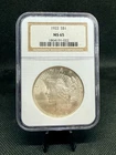 1922 90% Silver Peace Dollar NGC MS65 Brown Label!