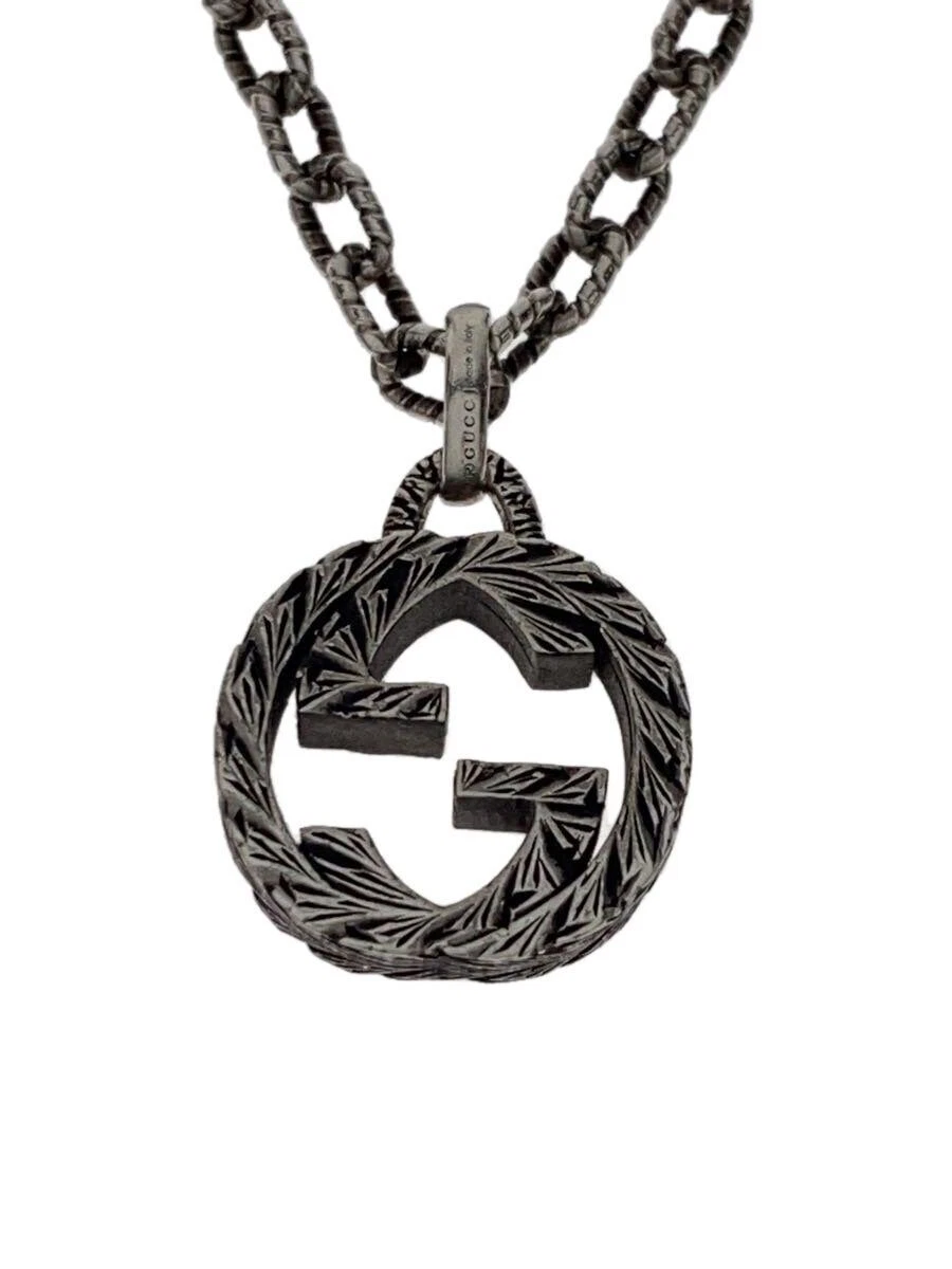 GUCCI SV925 Collana G ad incastro con top in argento da uomo usata