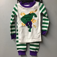 Hanna Andersson Boys Hulk Pajama Set Size 6-7 120cm Marvel
