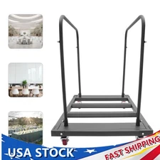 Folding Chair Rack Dolly Cart Table Storage Rack Desk Chairs Cart Trolley
