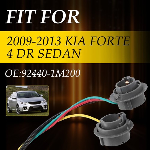 NEW For Kia 09-13 Forte Taillight Tail Light Lamp Rear Socket & Wire 92440-1M200 - Foto 7 di 7