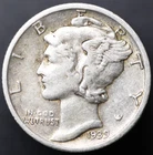 1939-S 10C Mercury Dime 90% SILVER XF+ SUPER NICE! (#8400)