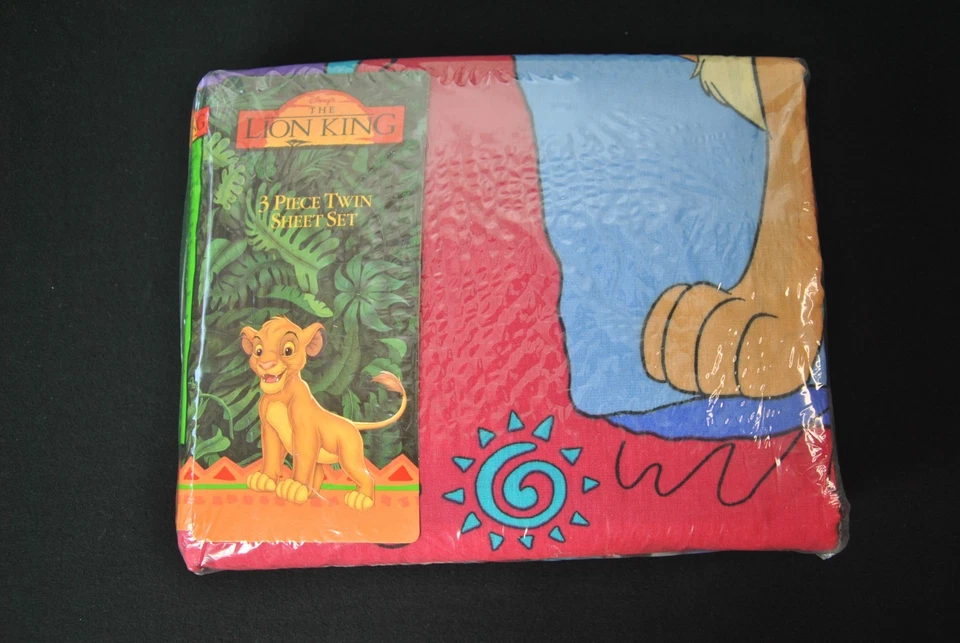 New Sealed VTG The Lion King 3 Piece Twin Bed Sheet Set 90s Disney 22925VT - Image 3 of 3