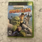 Shrek SuperSlam (Original Xbox, 2005) CIB Complete With Manual - Tested & Works!