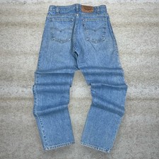 Vintage 80s Orange Tab Levis 506 Jeans 31x32 Regular Straight Fit Light Wash