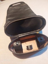 Borsa vintage in pelle nera - Made in England