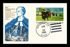 DR JIM STAMPS US FIRST DAY CARD SETTLING OF CONNECTICUT PANDA CACHET