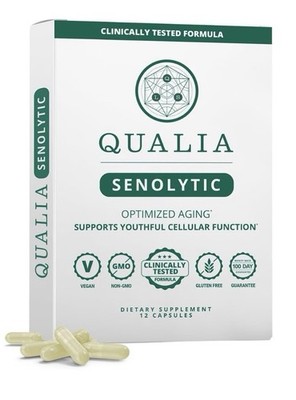 QUALIA Senolytic Supports Youthful Cellular Function Optimized Aging 12 Capsules