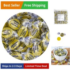 Sugar Free Lemon Drops, 2 Pound Bulk Bag Approx. 140 Pieces, Individually Wra...