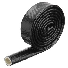 0.6" ID 3.3ft Heat Shielded Fire Sleeve Silicone Coated Fiberglass Tape
