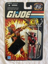 GI JOE Cobra NM M Red Ninja 2007 V2 Complete & File Card 25th Anniversary