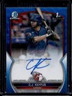 2023 Bowman Draft CJ Kayfus Chrome Auto Blue Wave Refractor 1st #48/150