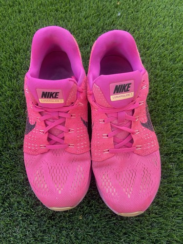 Nike Mujer Lunarglide 747356-600 Rosa Zapatos para Correr Neón Tenis Talla 10.5 - Imagen 4 de 10