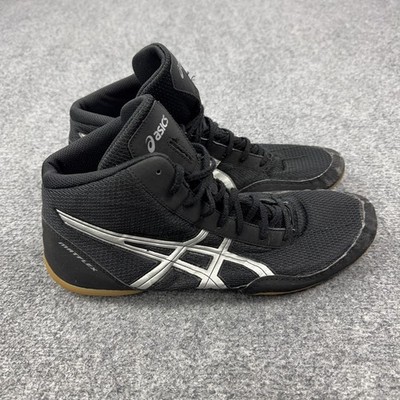 ASICS Matflex Wrestling Shoes Mens Size 13 Black High Top Sneakers J504N
