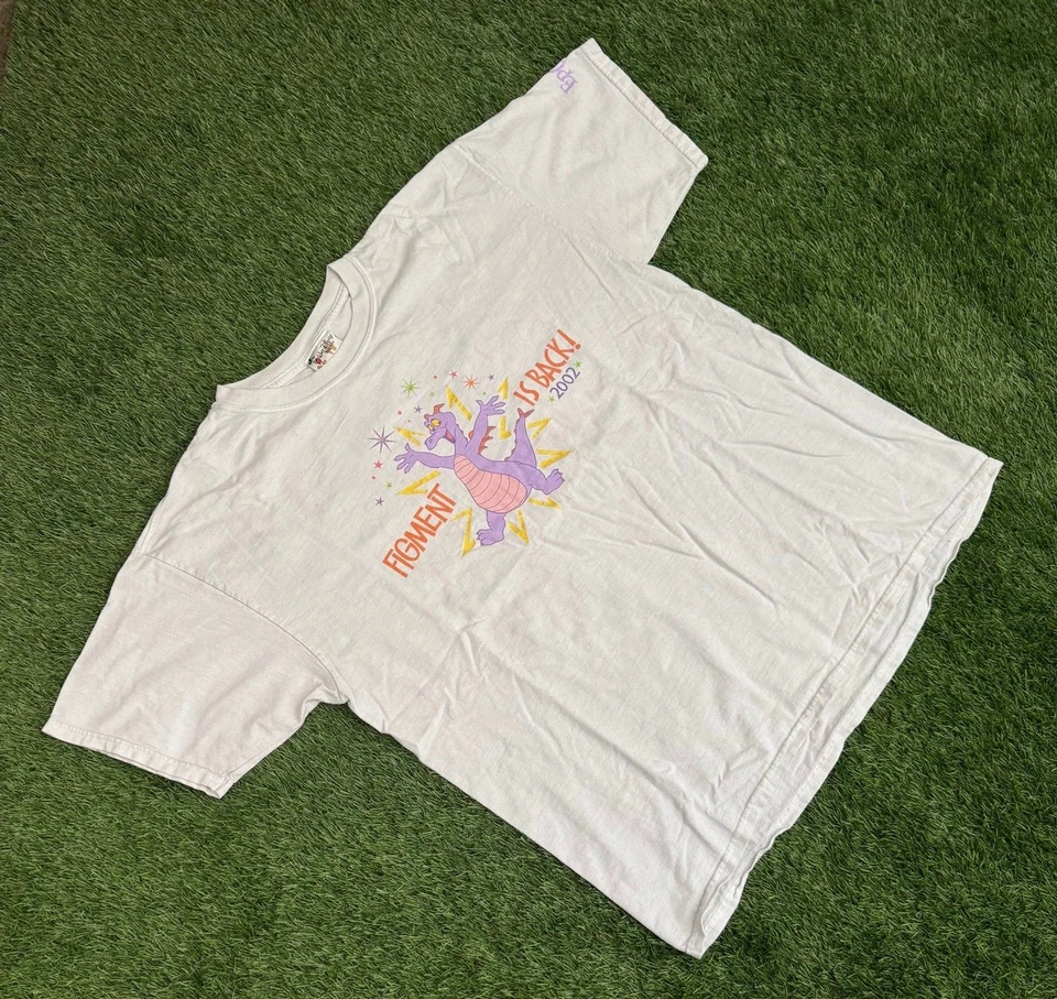 Camiseta De Colección Y2K Walt Disney World Disneyland Rara Epcot Figment Ride X-Grande Foto 3 de 4