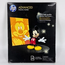 HP Advanced Photo Paper Glossy Inkjet #Q7852A - 8.5" x 11" - 66lb - 25 Sheets