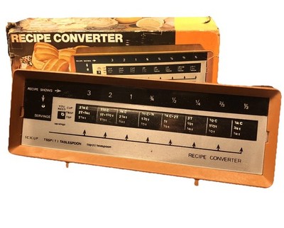 VINTAGE Recipe Converter - Twist Measuring Kitchen Tool in Original Box 70s