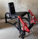 Home Gym Power Cage-Barbell+300lb weights Leg ExtensionPress Bench Rower FitDesk — photo 3
