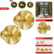 Wreath Hanger Stainless Steel Suction Cup Hooks 22LB Heavy Duty 2 Pack