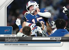2025 Panini Instant NFL #63 Matt Prater Buffalo Bills SSP Presale