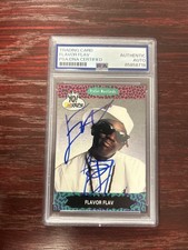 FLAVOR FLAV SIGNED AUTOGRAPH 1991 PRO SET MUSIC CARD PSA COA SLAB PUBLIC ENEMY 