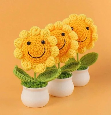 handgemachte Häkelblumen