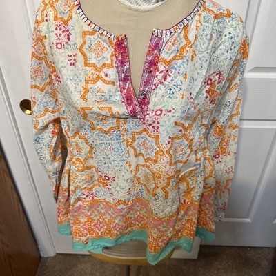 Sigrid Olsen Xl Top 100% cotton
