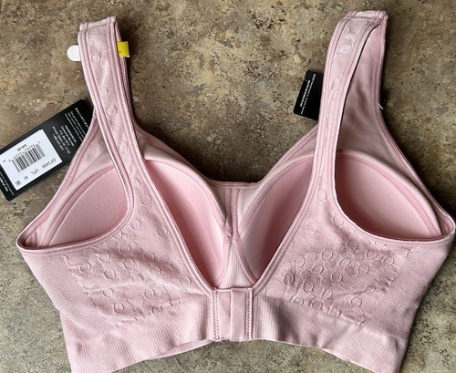 Bali Cool Comfort Wire-Free Bra Sz. Medium Pink NWT $48.00 “Evening Blush Dot” - Picture 8 of 9