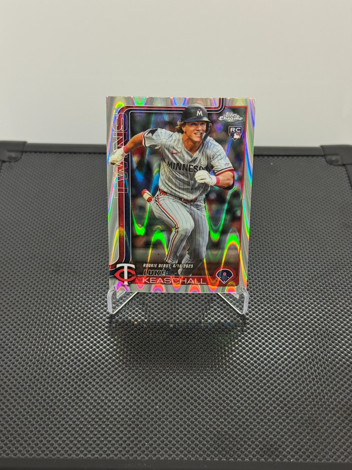 2025 Topps Update Chrome Luke Keaschall Raywave RC Rookie#USC134 Twins