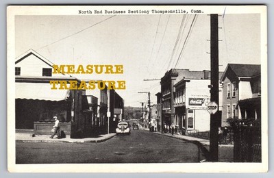 C.1962 THOMPSONVILLE, CT CONNETICUT BUSINESS SEC. COCA COLA AD Postcard Q13