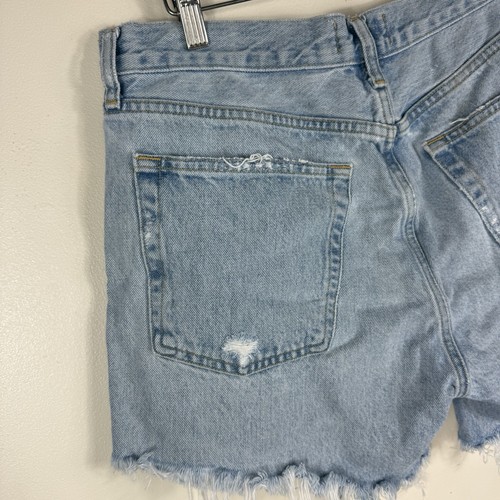Agolde Parker Denim Cut Off Jean Shorts Distress Button Fly Frayed Distress 29 - Picture 6 of 13